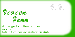 vivien hemm business card